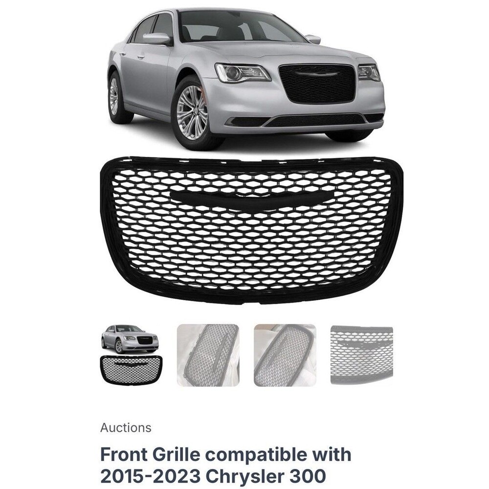 New Front Grille compatible with 2015-2023 Chrysler 300